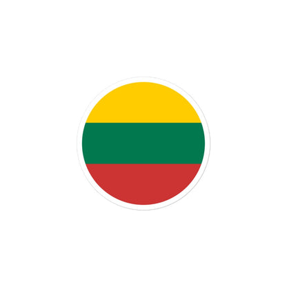 Lithuania Flag Sticker | Bubble-free Kiss Cut Versatile Durable Water Safe Decorative Add-on for your Cars, Laptops, Notebooks and Phones