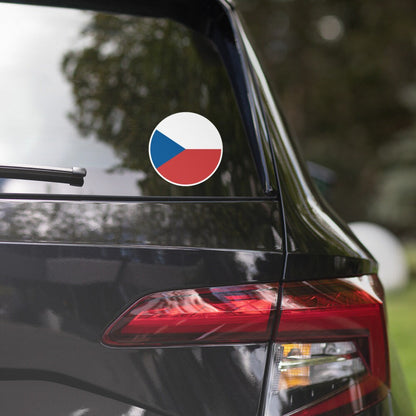 Czech Republic Flag Sticker | Bubble-free Kiss Cut Versatile Durable Water Safe Decorative Add-on for your Car, Laptop, Notebook and Phone