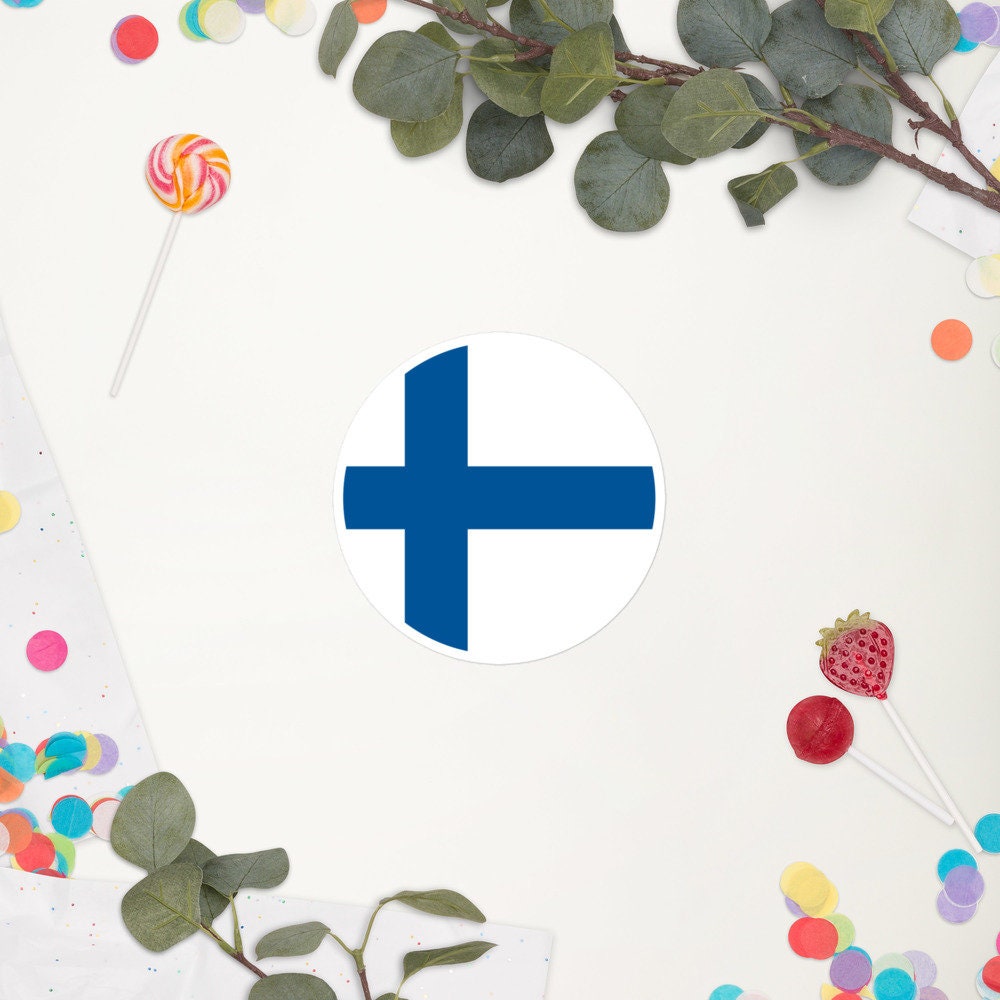 Finland Flag Sticker | Bubble-free Kiss Cut Versatile Durable Water Safe Decorative Add-on for your Cars, Laptops, Notebooks and Phones