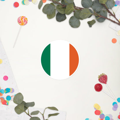 Ireland Flag Sticker | Bubble-free Kiss Cut Versatile Durable Water Safe Decorative Add-on for your Cars, Laptops, Notebooks and Phones