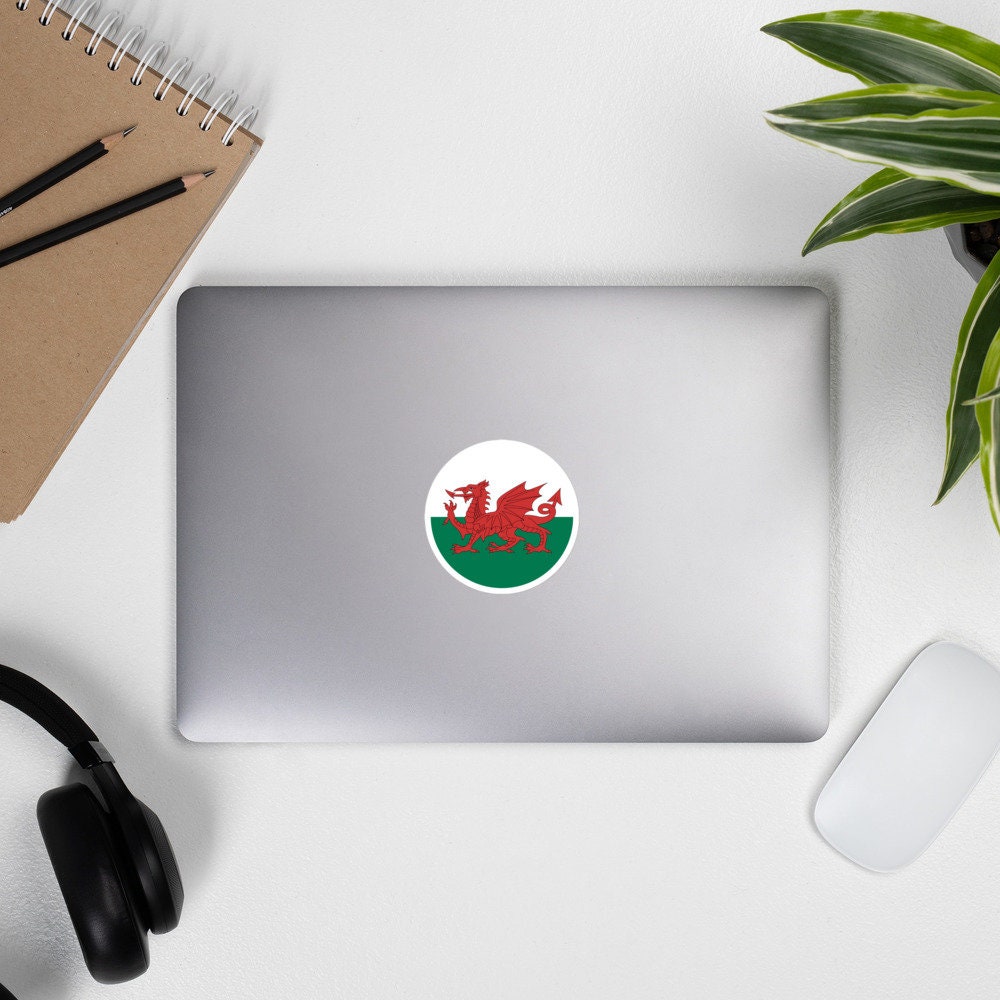 Wales Flag Sticker | Bubble-free Kiss Cut Versatile Durable Water Safe Decorative Add-on for your Cars, Laptops, Notebooks and Phones