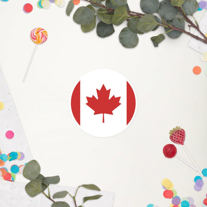 Canada Flag Sticker | Bubble-free Kiss Cut Versatile Durable Water Safe Decorative Add-on for your Cars, Laptops, Notebooks and Phones