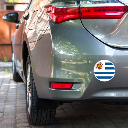 Uruguay Flag Sticker | Bubble-free Kiss Cut Versatile Durable Water Safe Decorative Add-on for your Cars, Laptops, Notebooks and Phones