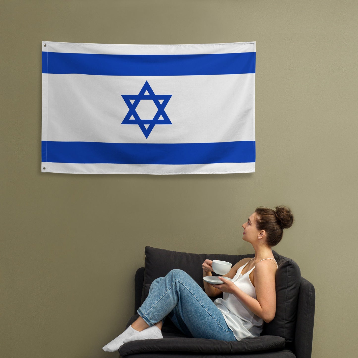 Israel Large Premium Flag