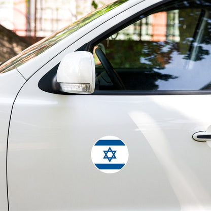 Israel Flag Sticker | Bubble-free Kiss Cut Versatile Durable Water Safe Decorative Add-on for your Cars, Laptops, Notebooks and Phones