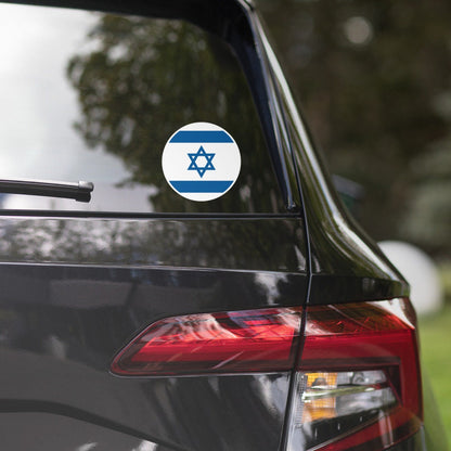 Israel Flag Sticker | Bubble-free Kiss Cut Versatile Durable Water Safe Decorative Add-on for your Cars, Laptops, Notebooks and Phones