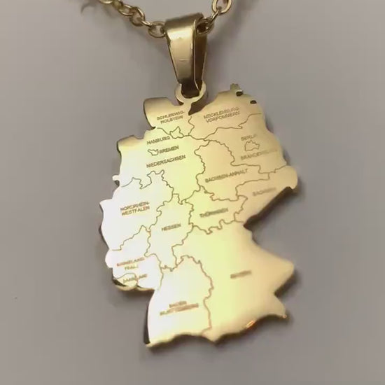 Germany Map Necklace