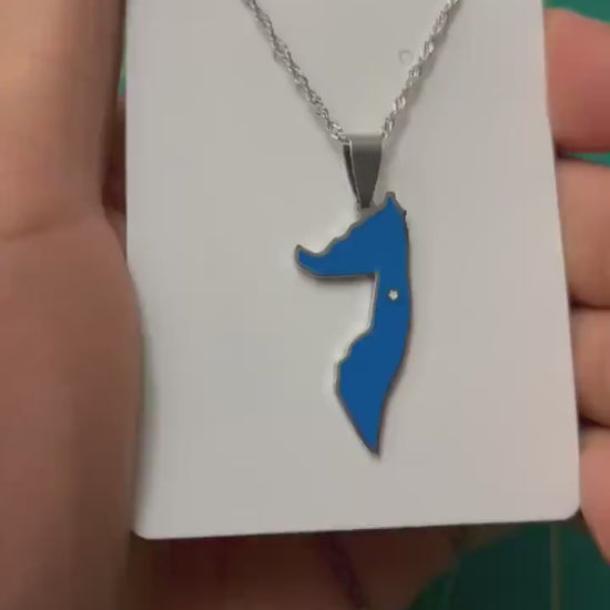 Somalia Map and Flag Necklace