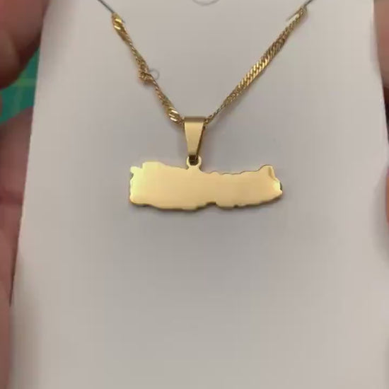 Nepal Map Necklace