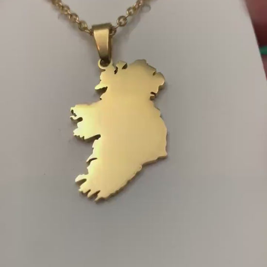 Ireland Map Necklace