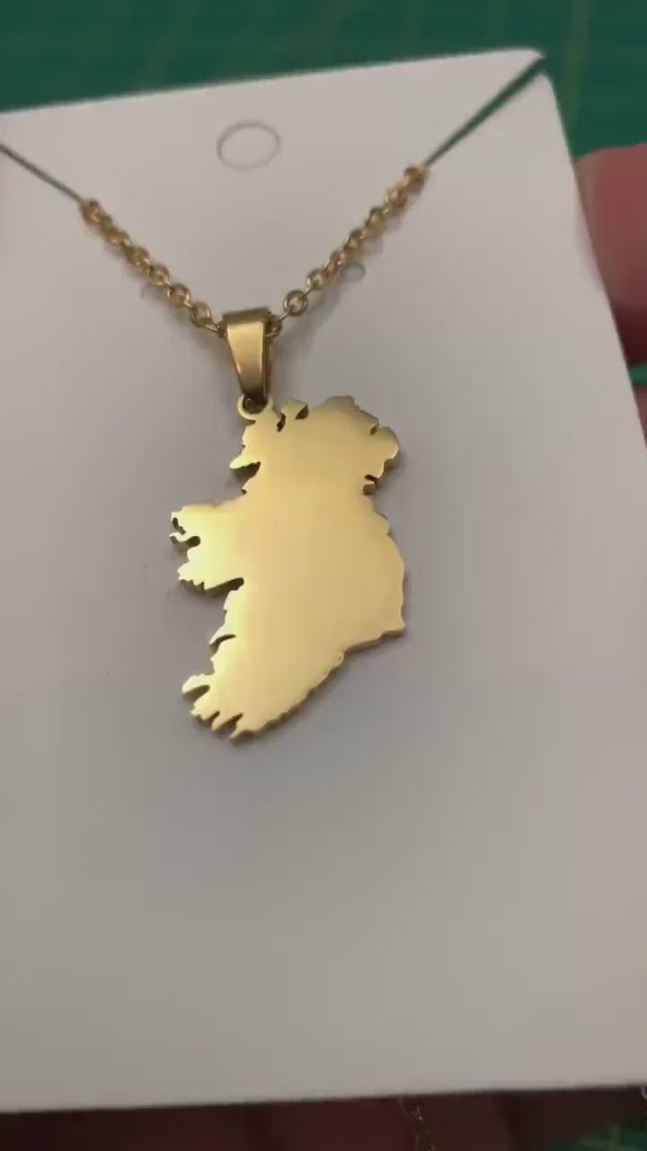 Ireland Map Necklace