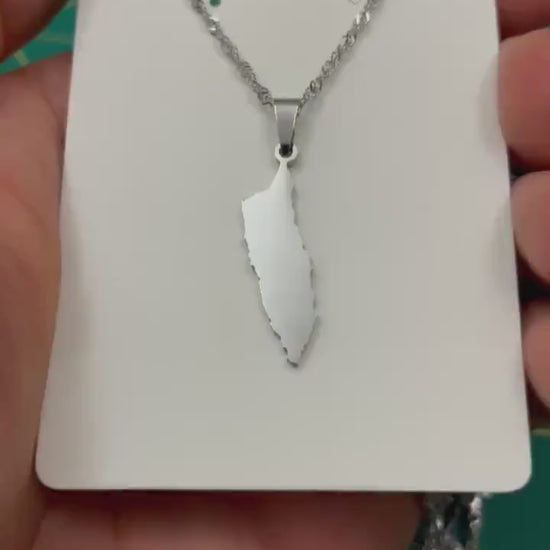 Aruba Map Necklace