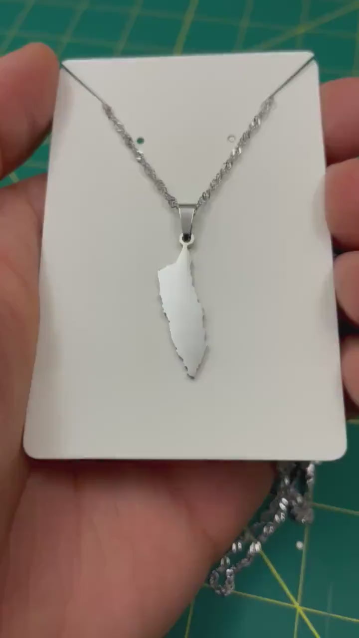 Aruba Map Necklace