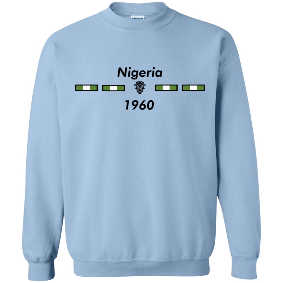 Nigeria Buktu Unisex Sweater (Black Print) - Timbuktu Arts