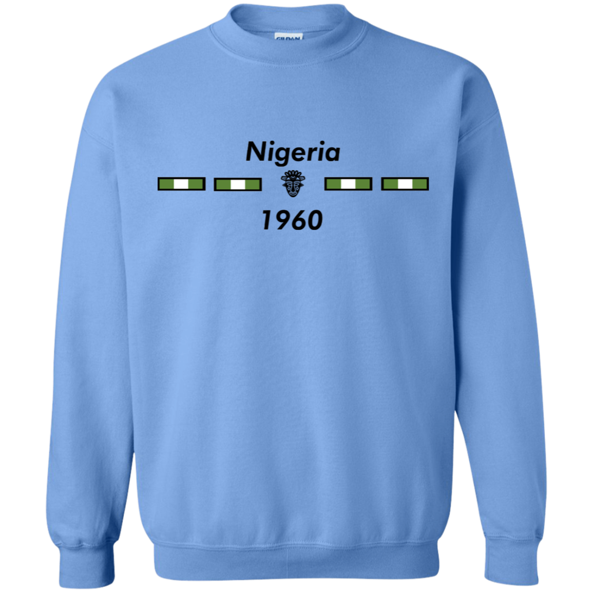 Nigeria Buktu Unisex Sweater (Black Print) - Timbuktu Arts