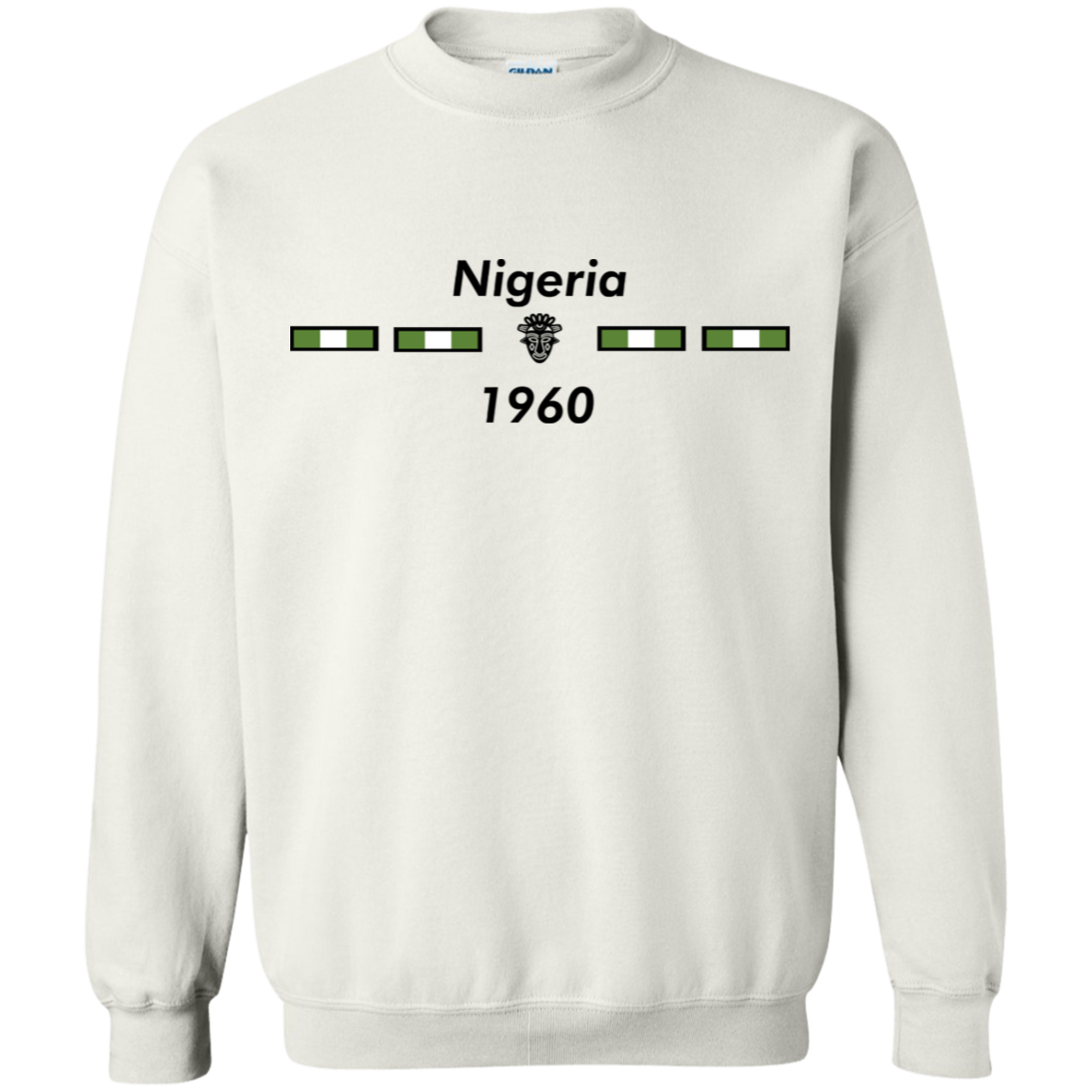 Nigeria Buktu Unisex Sweater (Black Print) - Timbuktu Arts