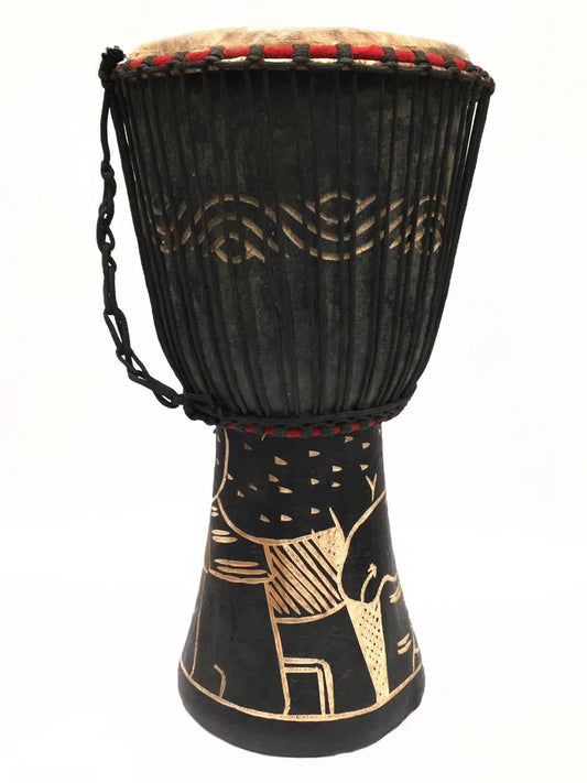 Hand-carved Classical Djembe (West African Drum) - Timbuktu Arts