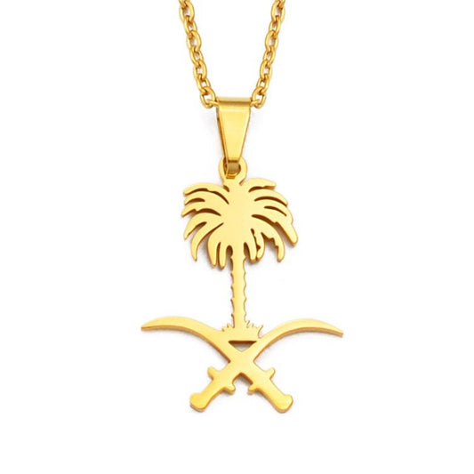 Saudi Arabia Emblem Necklace