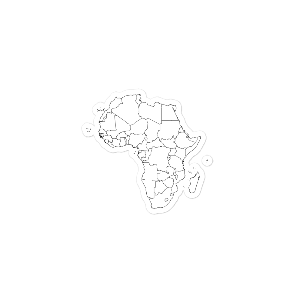 Africa Map Sticker