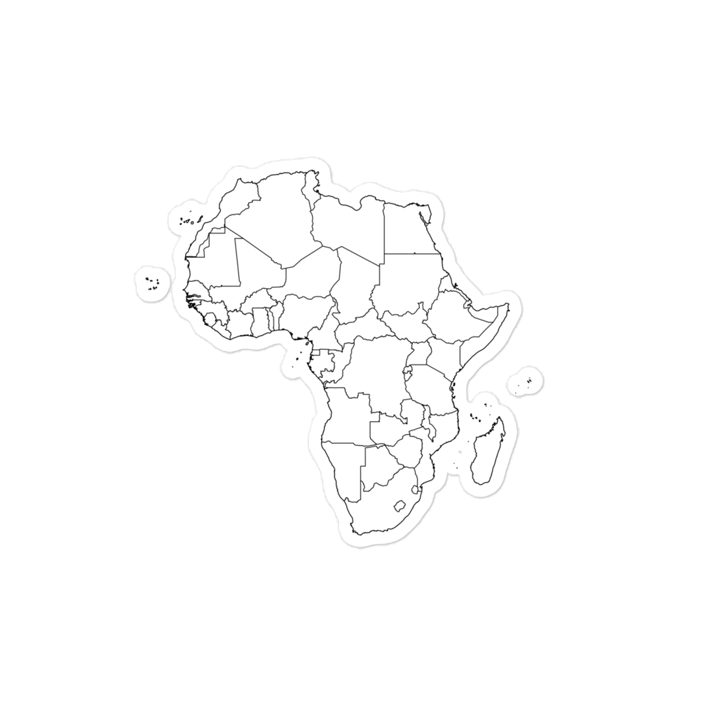 Africa Map Sticker