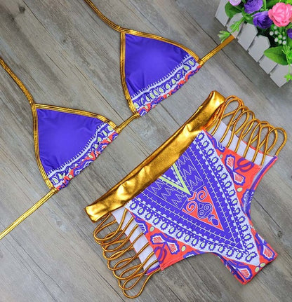 African Print Sexy Bikini Set - Timbuktu Arts