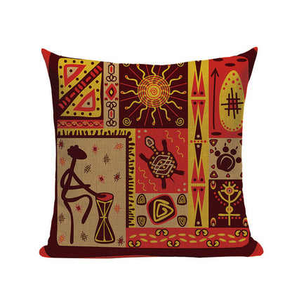 African Woman Cushion Cover Dancing Lady Africa Pillow Covers - Timbuktu Arts