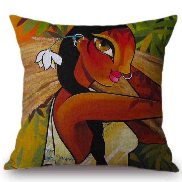 African Woman Inspiring Decorative Pillow Cases - Timbuktu Arts